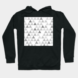 Grey triangle mosaic pattern Hoodie